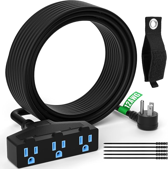 Outdoor Extension Cord 100 Ft by Elecan