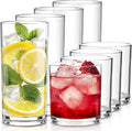 Plastic Drinking Glasses Set of 8, 14oz Rocks & 20oz Water Cups, Unbreakable by Unknown