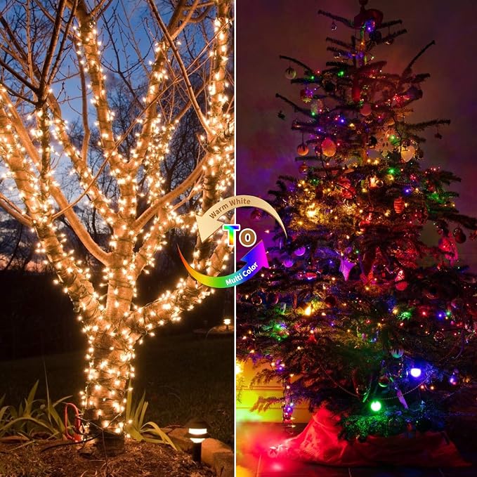 Christmas Mini String Lights Outdoor 4 Pack 17.7 Feet 50 Led 8 Modes Battery - Image 6