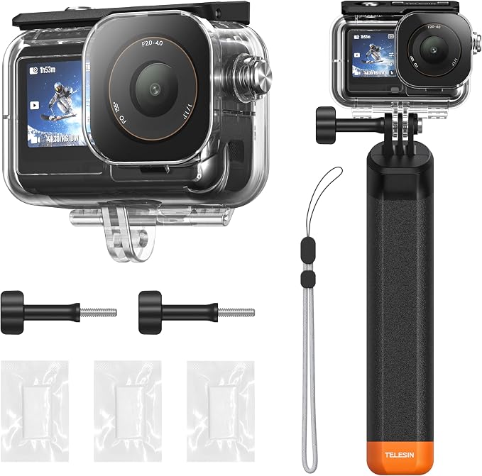 TELESIN Waterproof Case With Floating Stick by telesin
