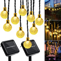 Outdoor Solar String Lights, 2x46FT 66LED 8Modes Crystal Solar Powered by Unknown