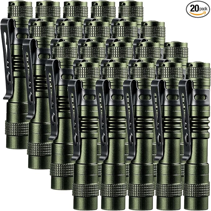 Beieverluck 20 Pack Pen Light Flashlight Mini Small Flashlight by Beieverluck