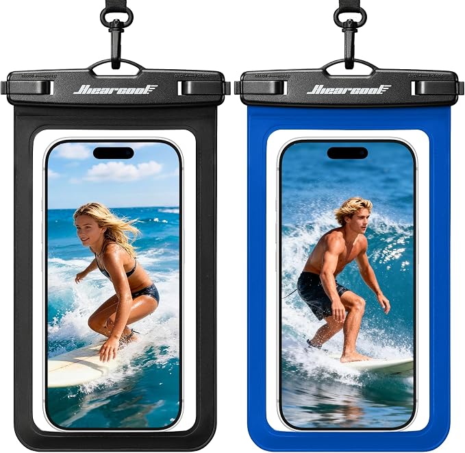 Hiearcool Waterproof Phone Pouch, Universal Waterproof Phone Case Dry Bag by Hiearcool