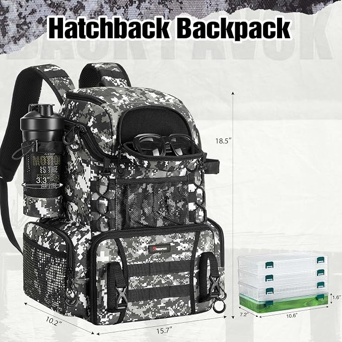 Piscifun Fishing Tackle Backpack - Image 2