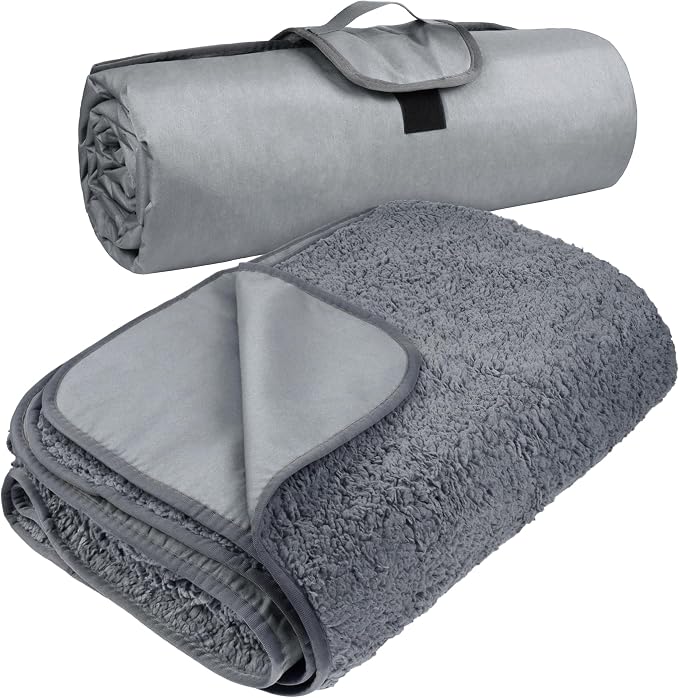 Tirrinia Large Waterproof Outdoor Blanket, Soft Warm Windproof Stadium Blanket by Tirrinia