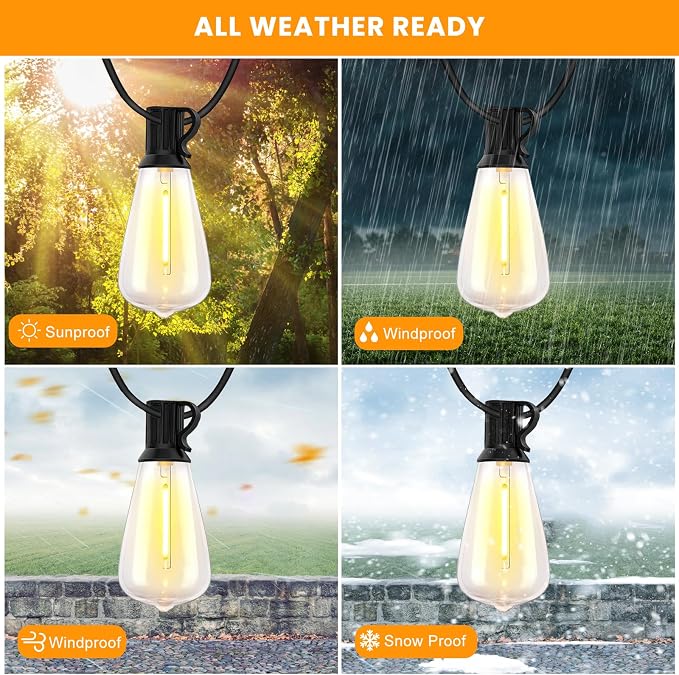 Bdrofn 300FT Solar String Lights Outdoor Waterproof, Solar Patio Lights - Image 4
