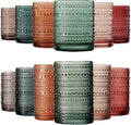 Khen Hobnail Beaded Highball Drinking Tumbler Glasses | Set of 12 | Color by Khen