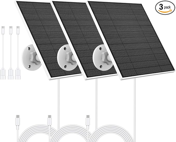Solar Panel for Eufy Outdoor Camera, Compatible by YCTechCam