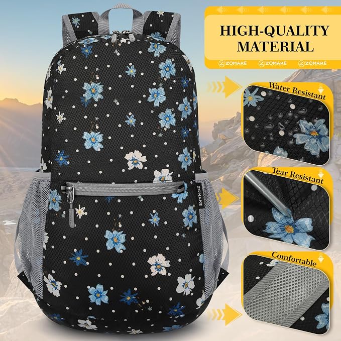 ZOMAKE Ultra Lightweight Hiking Backpack 20L, Packable Small Backpacks Water - Image 3