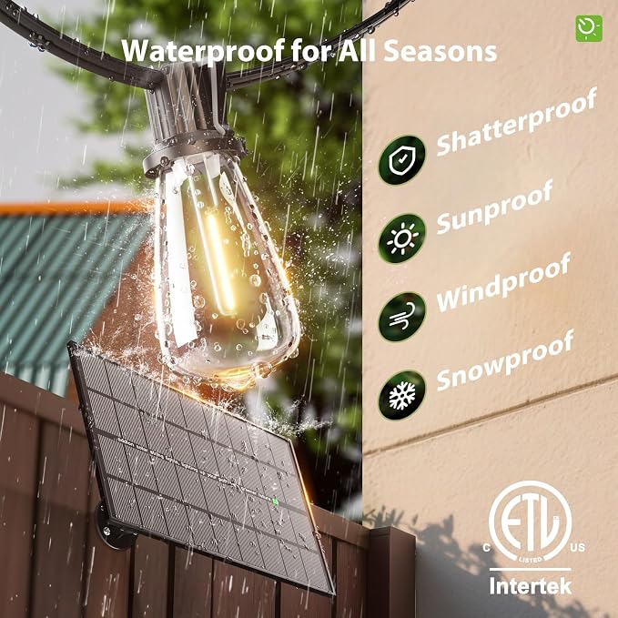 KYY 198FT Solar String Lights Outdoor Waterproof - Image 4