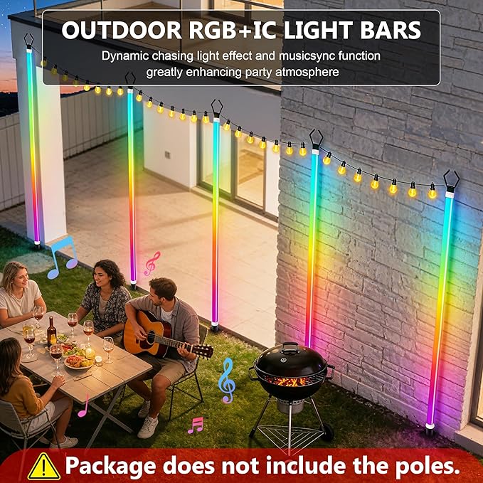 AILBTON 2-Pack 6.6FT RGB+IC Neon Ambient Light - Image 2