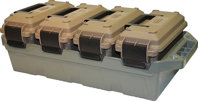 MTM AC4C 4-Can Ammo Crate, 30 Caliber, Convenient size, Easy Carry and by MTMCase-Gard