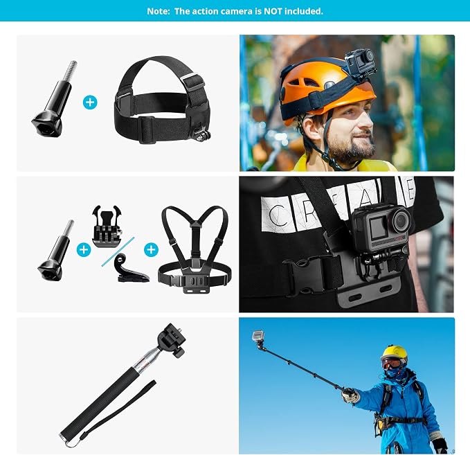 AKASO 60 in 1 Action Camera Accessories Kit Compatible - Image 4