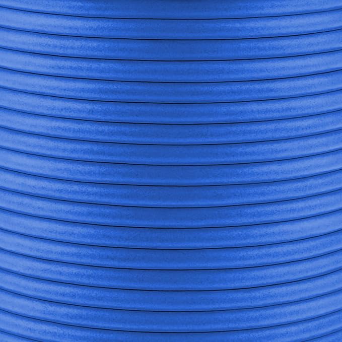 Mandala Crafts Round Cowhide Genuine Blue Leather Cord - Image 3