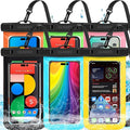 Up to 8.7" 6 Pack Multicolor Waterproof Phone Pouch, Large Phone Waterproof by Famoby