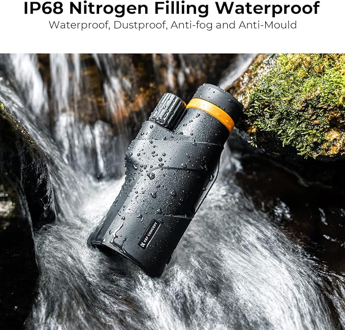 K&F Concept® IP68 10 Meters Waterproof 12X50 Monocular Telescope - Image 2