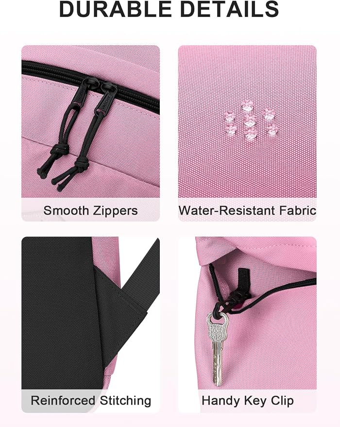 VASCHY School Backpack, Lightweight Water Repellent Backpack Men School Bag - Image 5