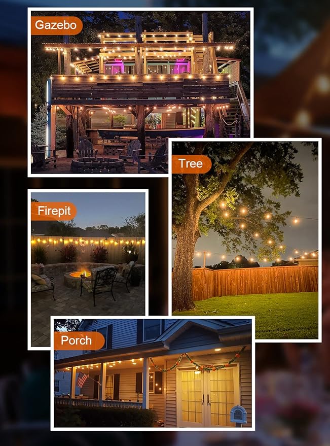GPATIO 30ft Waterproof Patio Lights - Image 6