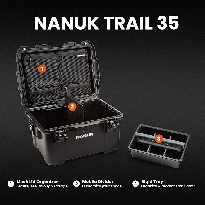NANUK Trail 35 – 38.8 L Waterproof Gear Case – Modular Cargo Case - Image 2