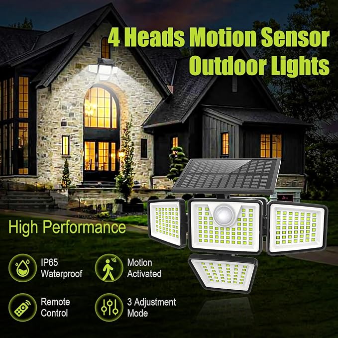 daphino 3000LM Solar Lights Outdoor - Image 3