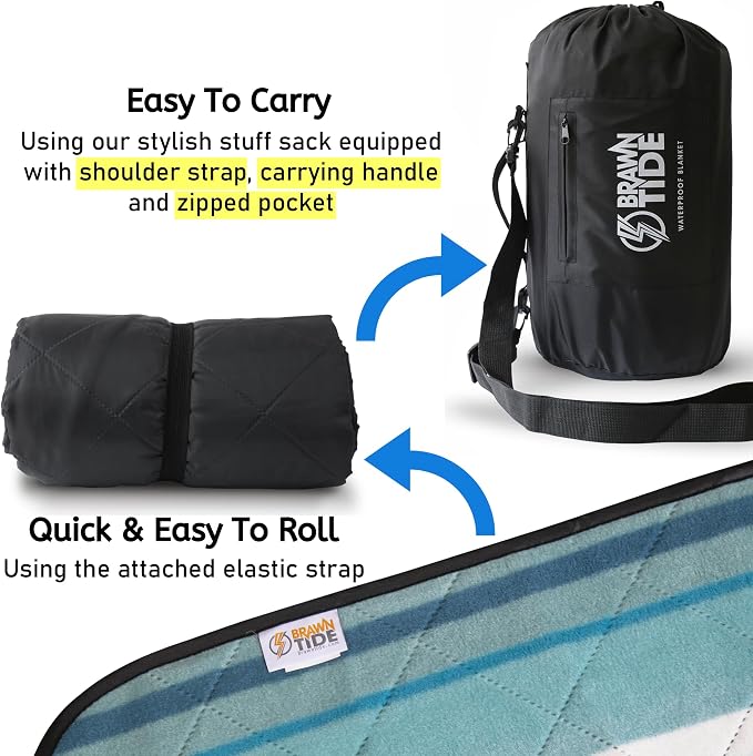 BRAWNTIDE Large Outdoor Waterproof Blanket - Image 4