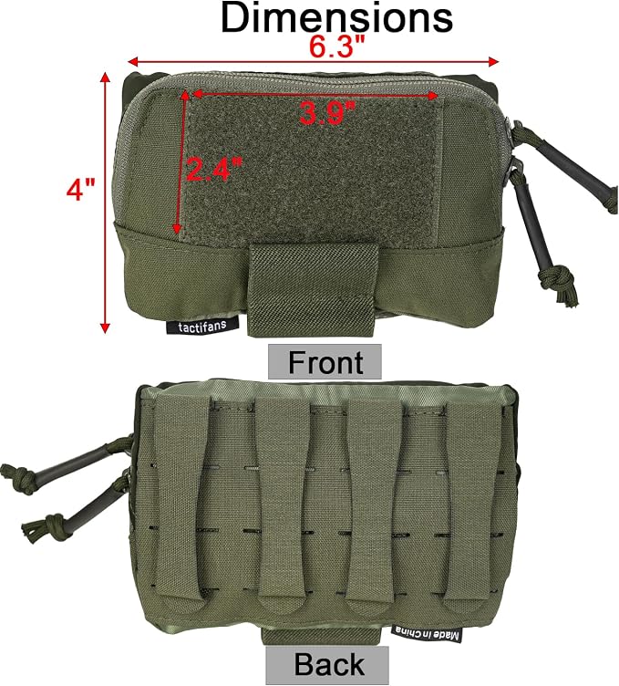 Tactical Molle Admin Pouch Chest Rig Small Molle Chest Pouch Utility MOLLE/Belt - Image 2