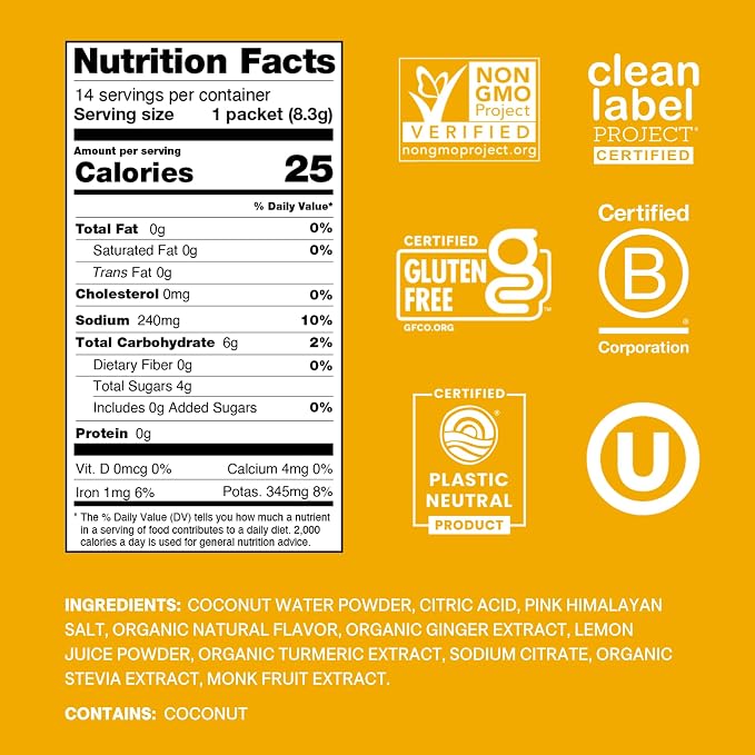 Cure Hydration | Plant-Based Electrolyte Drink Mix | No Added Sugar | FSA-HSA | - Image 2