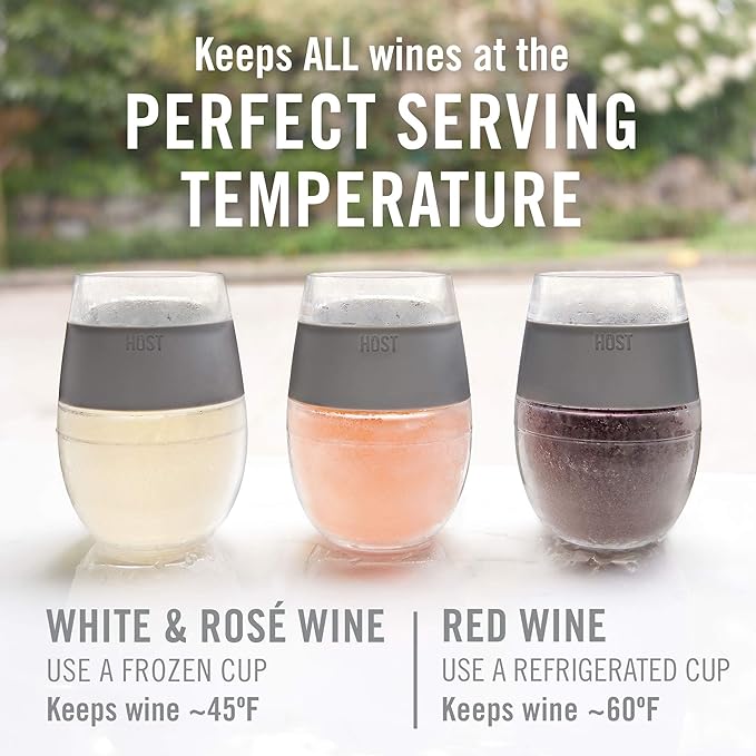 Host Freeze Stemless Wine Glasses, Freezable Double Wall Wine Tumblers - Image 3