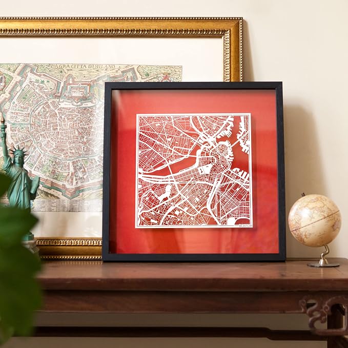 Washington D.C.s Cut Map framed by O3 Design Studio, 18x18 inches, paper - Image 7