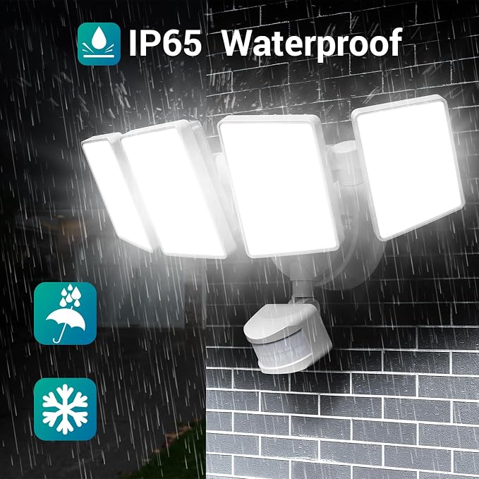 USTELLAR 100W 10000LM LED Security Lights Motion Sensor Outdoor, Remote Control - Image 8