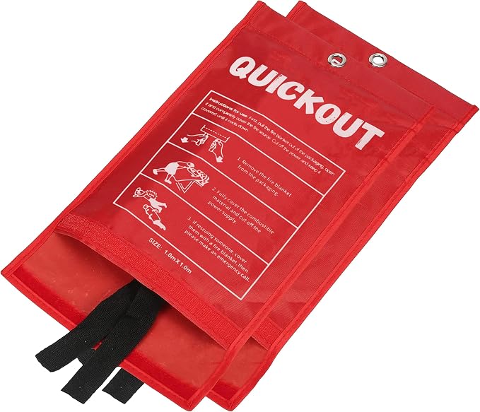Crystal Lemon Fire Blanket 12-Pack, 39x39 Multi-Use Emergency Fire Suppression - Image 5