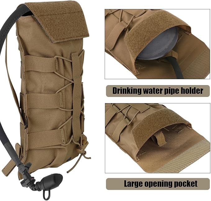 PETAC GEAR 1.5L / 3L Tactical Hydration Pack，Molle Carrier Pouch - Image 3