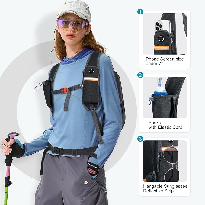 FIORETTO 20L Hiking Backpack for Women Men Mini Packable Backpack Lightweight - Image 2