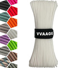 VVAAGG 1000 White Paracord 200FT Utility Parachute Cord 4mm Nylon String12 by ParacordSpecialist