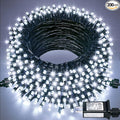 JMEXSUSS 200 LED White Christmas Lights Outdoor, 66ft Connectable Christmas by JMEXSUSS