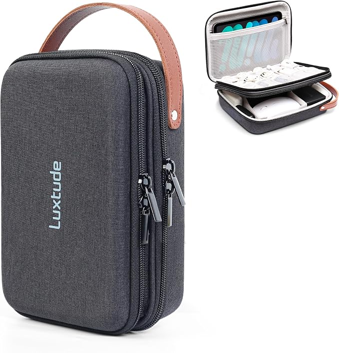 Luxtude Electronics Organizer Travel Case, Portable Tech Bag by Luxtude