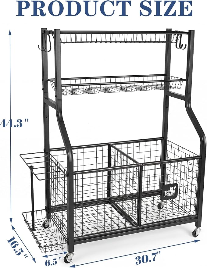 Mythinglogic Sports Equipment Garage Organizer, Garage Ball Storage - Image 5