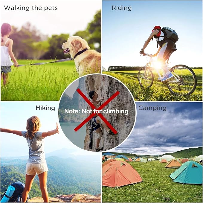 6PCS Carabiner Keychain, 2 inch Aluminum D-Clip Caribeener - Image 6