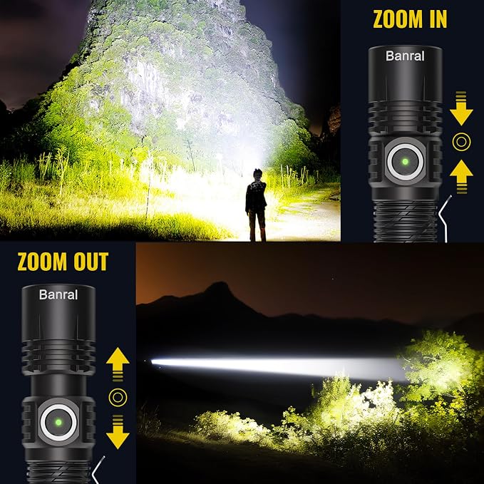 Rechargeable Tactical Flashlights, High Lumens Small Mini USB-C LED Flashlight - Image 6