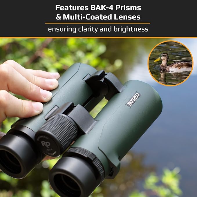 Carson RD Series 10x34mm Open-Bridge Waterproof Compact High Definition - Image 4