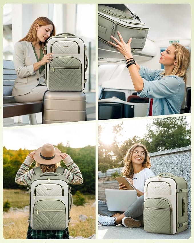 LOVEVOOK Travel Backpack Carry on Flight Approved 50L, Waterproof TSA Travel - Image 7