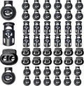 ZUSHALLMY 48pcs Upgraded Plastic Cord Lock, Cord Locks by ZUSHALLMY