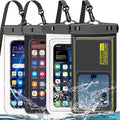 Famoby 4 Pack IP68 Waterproof Phone Pouch Adjustable Neck Lanyard Dry Bag by Famoby