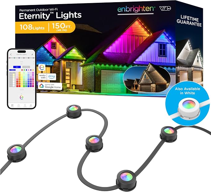 Enbrighten Vibe Eternity Permanent Outdoor Lights by Enbrighten