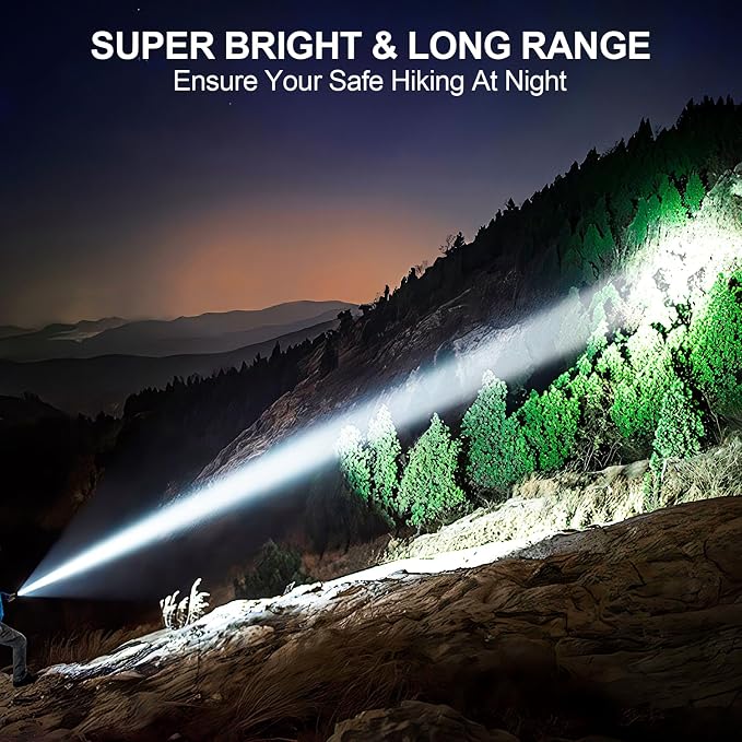 Banral Flashlights High Lumens Rechargeable, Super Bright Long Range Small - Image 3