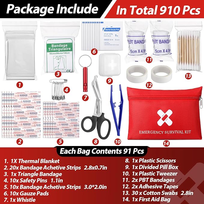 Geiserailie 10 Pack Mini First Aid Kit - Image 2