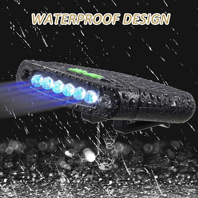 Mudder LED Clip on Cap Lights USB Rechargeable Cap Flashlight Clip Waterproof - Image 5