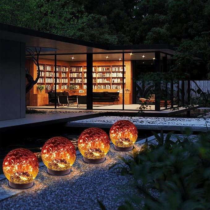MLKNK Solar Globe Lights Outdoor Waterproof-Solar Balls-Solar Garden Lights-Orbs - Image 6