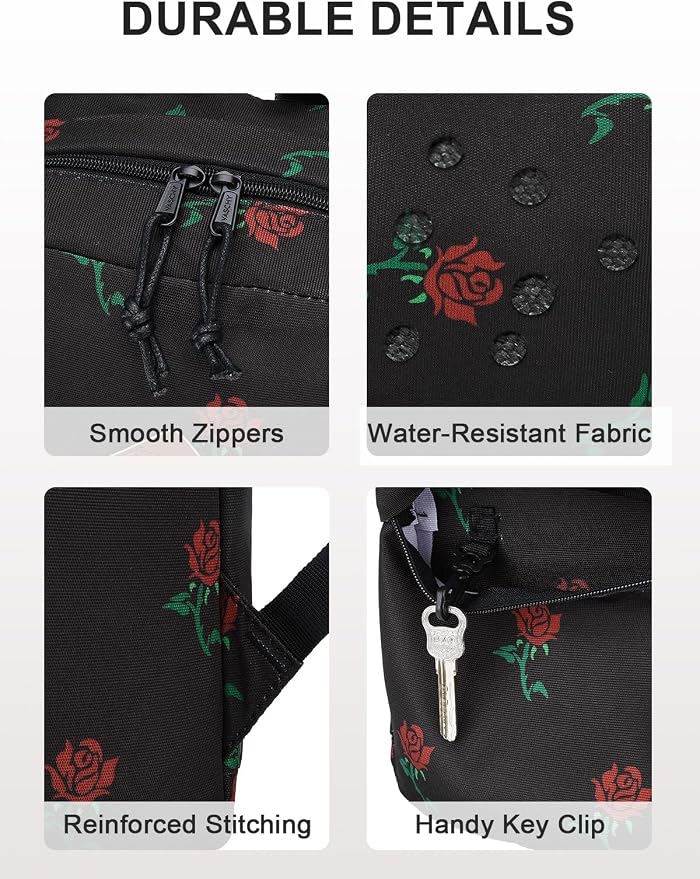 VASCHY Backpack for School, Lightweight Water Resistant Bookbag Casual Daypack - Image 4