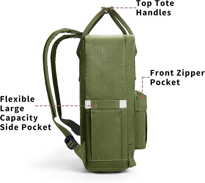 KALIDI Casual Laptop Backpack 15 Inches Classic Camping Rucksack Travel Outdoor - Image 3